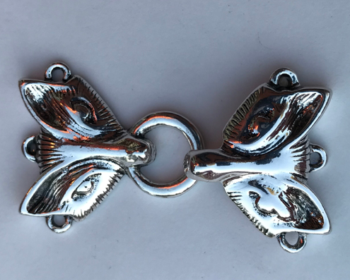 Cloak Clasp - Fox Cloak Clasps Set of 3, available in silver or gold.