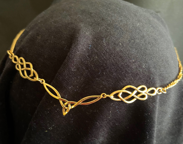 Delicate Celtic Tiara Circlet - Silver or Gold