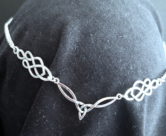 Delicate Celtic Tiara Circlet - Silver or Gold