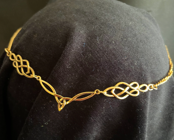 Delicate Celtic Tiara Circlet - Silver or Gold