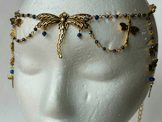 Dragonfly Tiara Circlet (Silver or Gold)