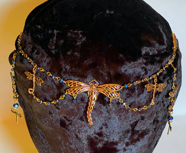 Dragonfly Tiara Circlet (Silver or Gold)