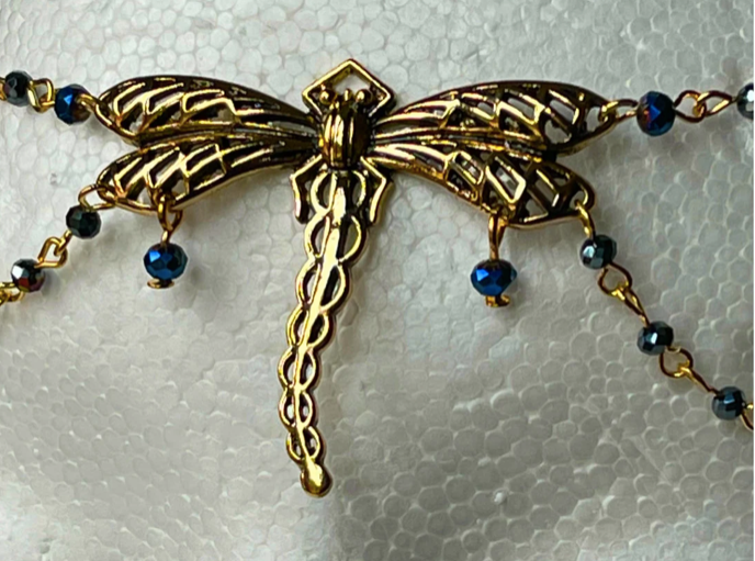 Dragonfly Tiara Circlet (Silver or Gold)