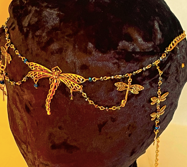 Dragonfly Tiara Circlet (Silver or Gold)