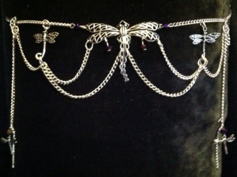 Dragonfly Tiara Circlet (Silver or Gold)