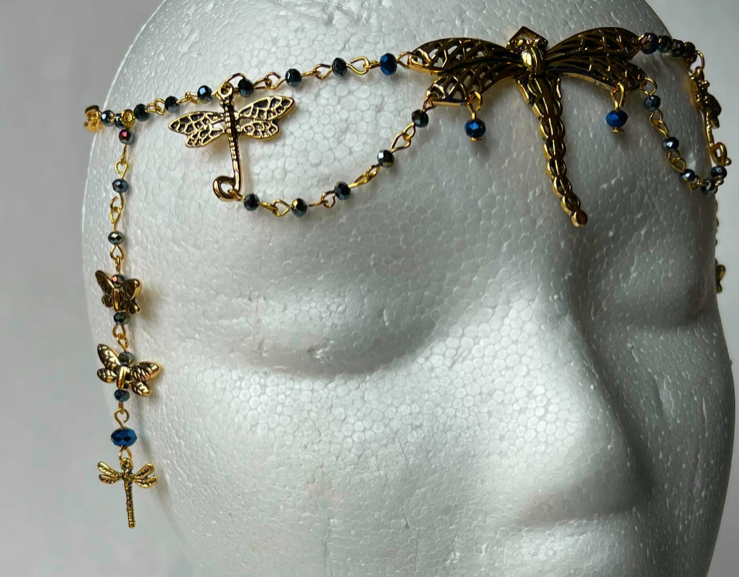 Dragonfly Tiara Circlet (Silver or Gold)