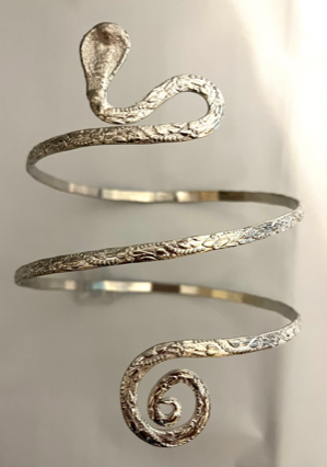 Bracelet - Gold Snake Arm Band Silver or Gold