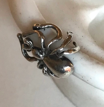 Ear Cuff - Spider Cuff  in Silver