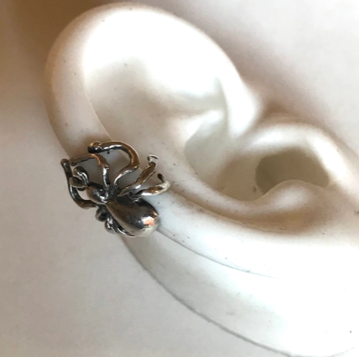 Ear Cuff - Spider Cuff  in Silver