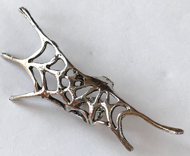 Spiders Web Ear Cuff in  Silver