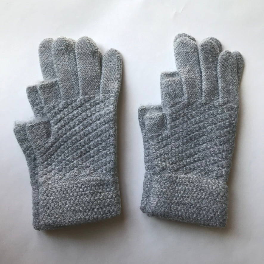 Gloves - Two Finger Gloves Black, Gray or Rose